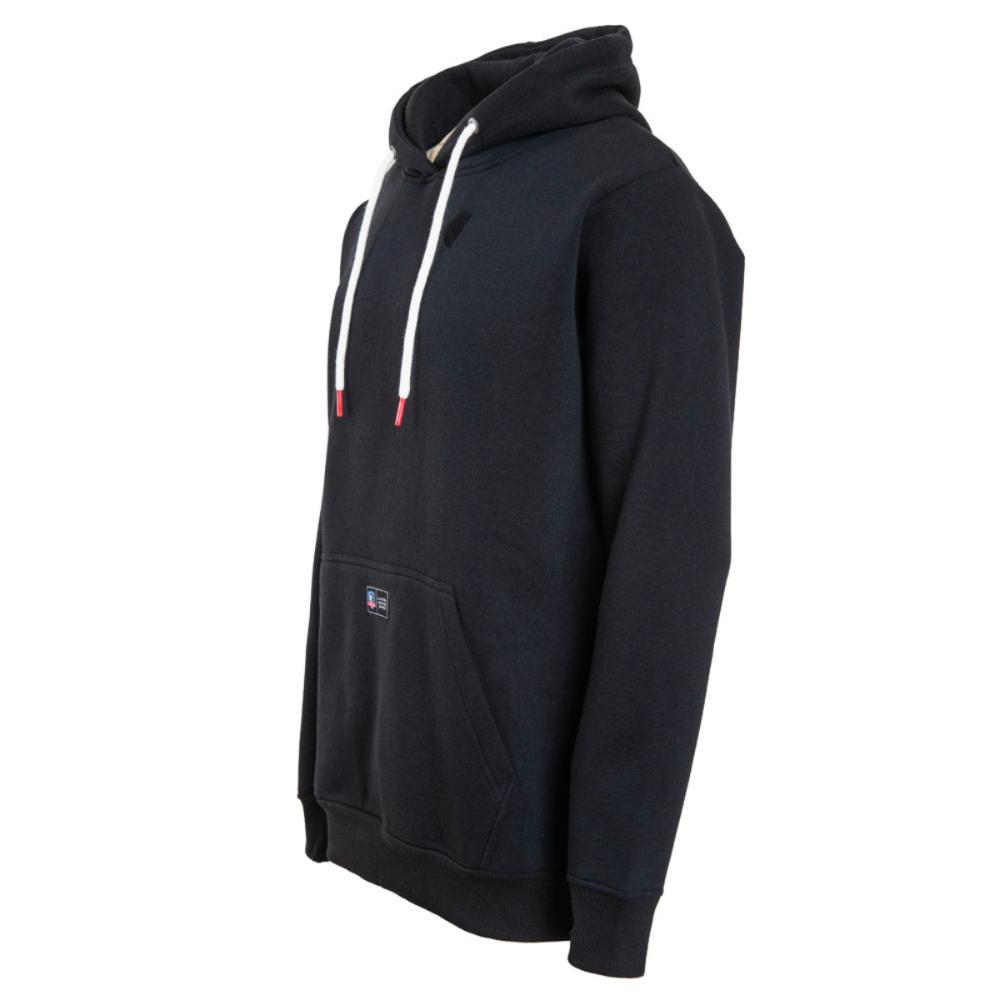 Poleron Colo Colo Urbano Hoodie Negro Kultrun Gris