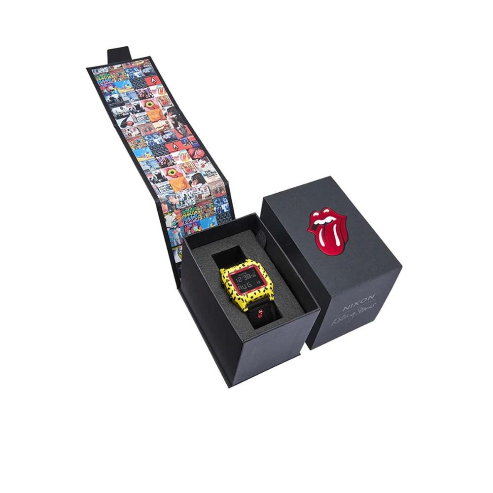 Reloj Rolling Stones Staple Yellow Black