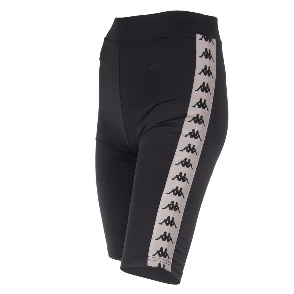 Calza Corta Negra Franja Blanca