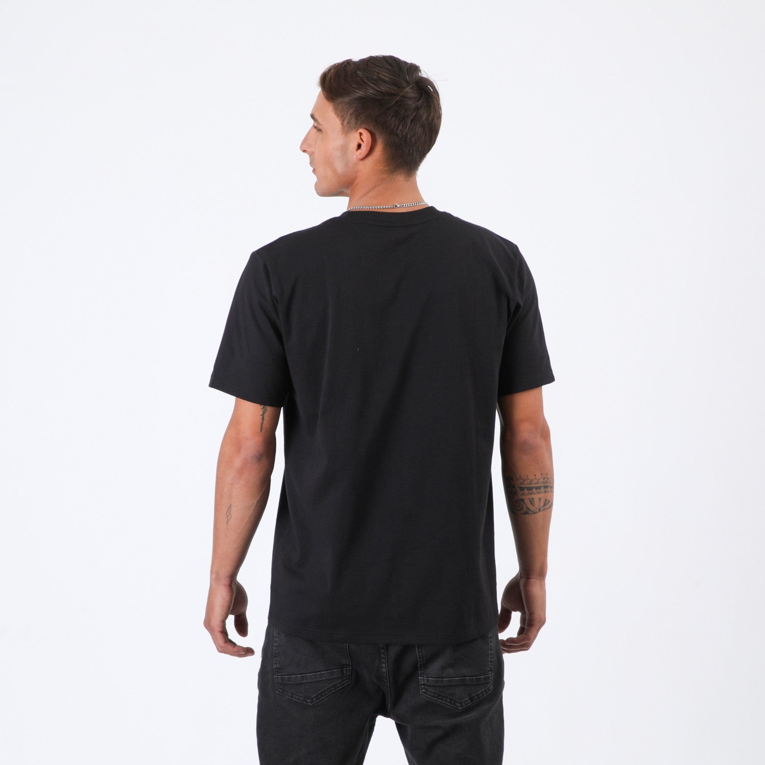 Polera Nixon Men Pocket Black Grey
