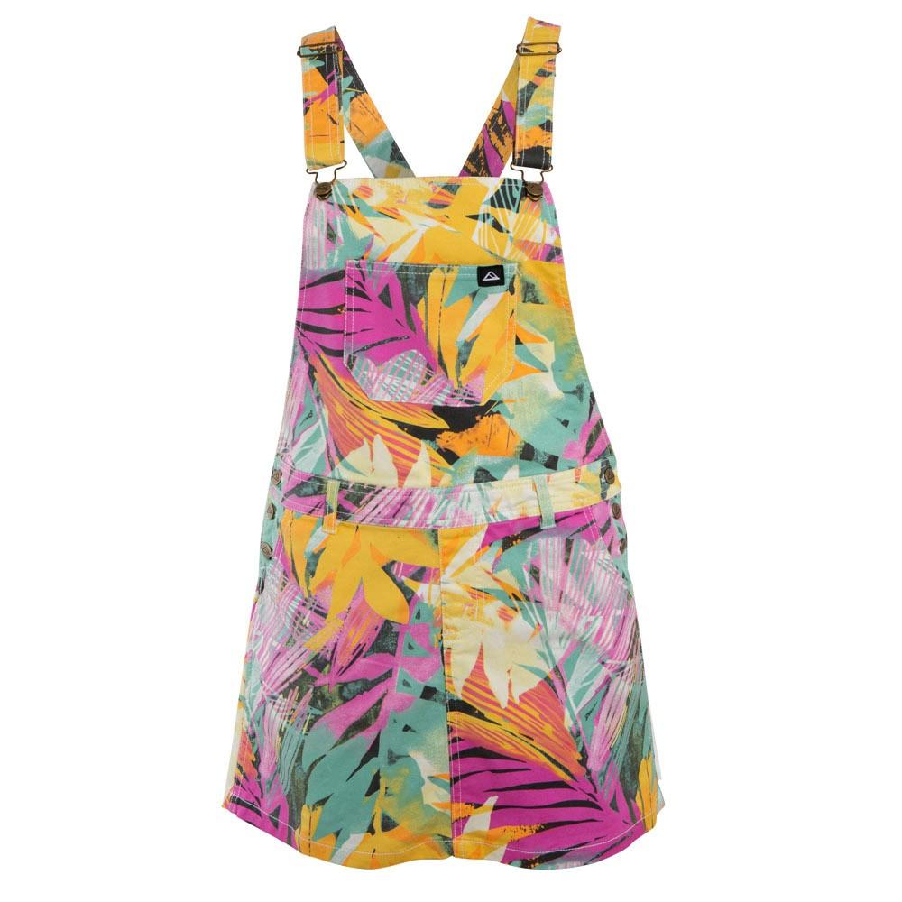Jardinera Vestido Amarillo Multicolor Leaves