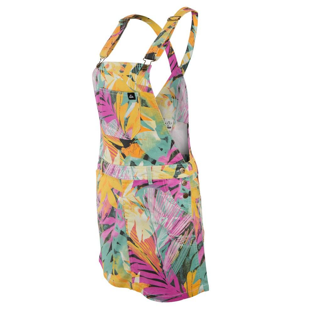 Jardinera Vestido Amarillo Multicolor Leaves
