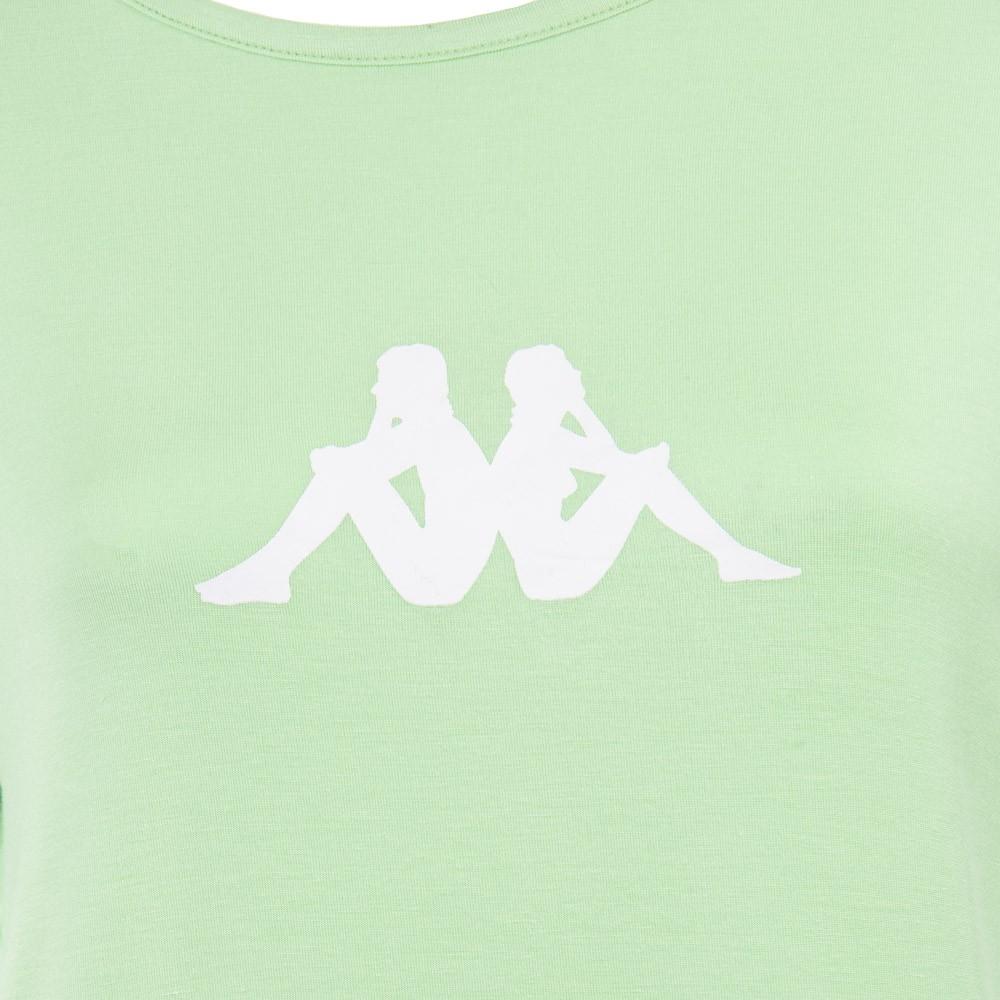 Polera Menta Logo Blanco