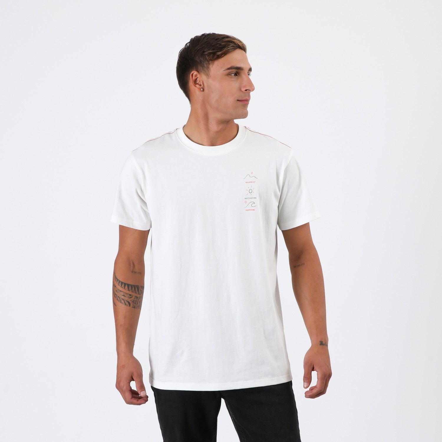 Polera Reef Men Surfs Up White