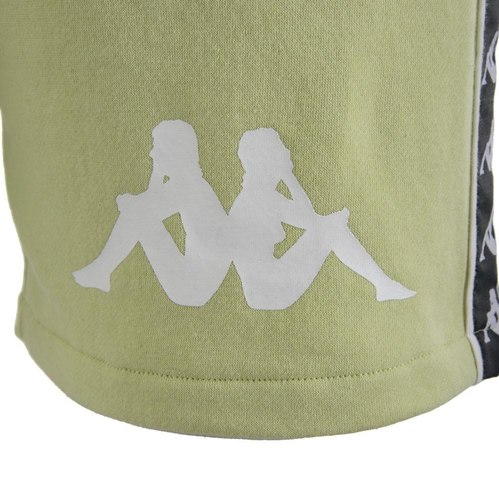 Short Men Green White Omini Leg Banda Bicolor
