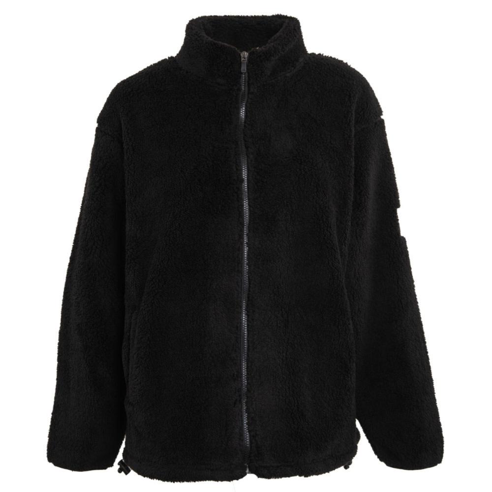 Poleron Women Polar full Zipper Black