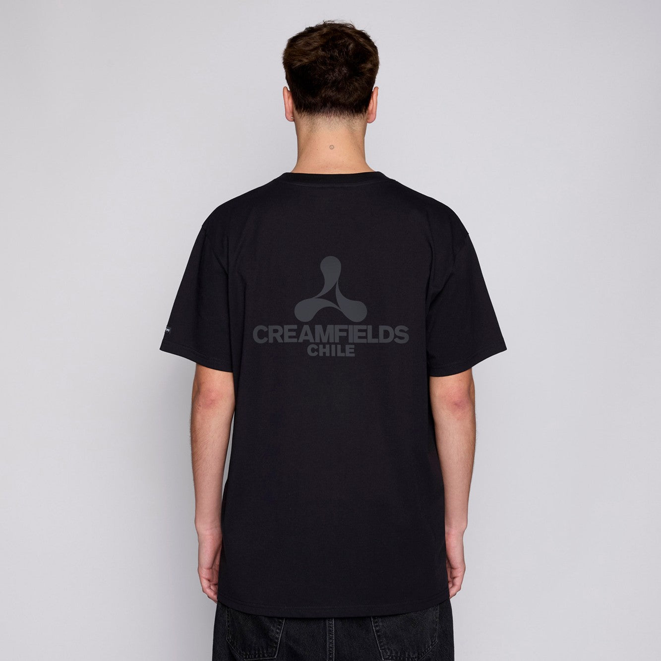 Polera Creamfields x Whatup Black Icon Logo dark Grey