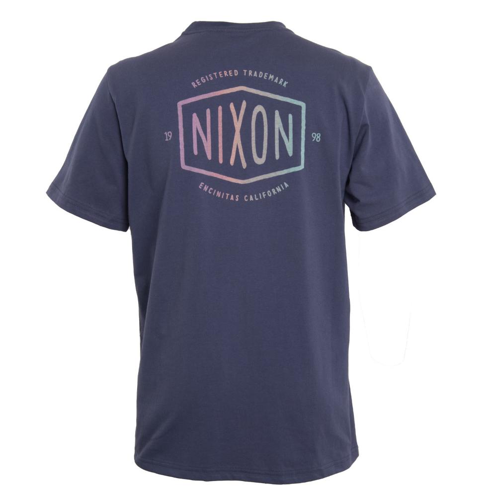 Polera Men Logo Back Blue