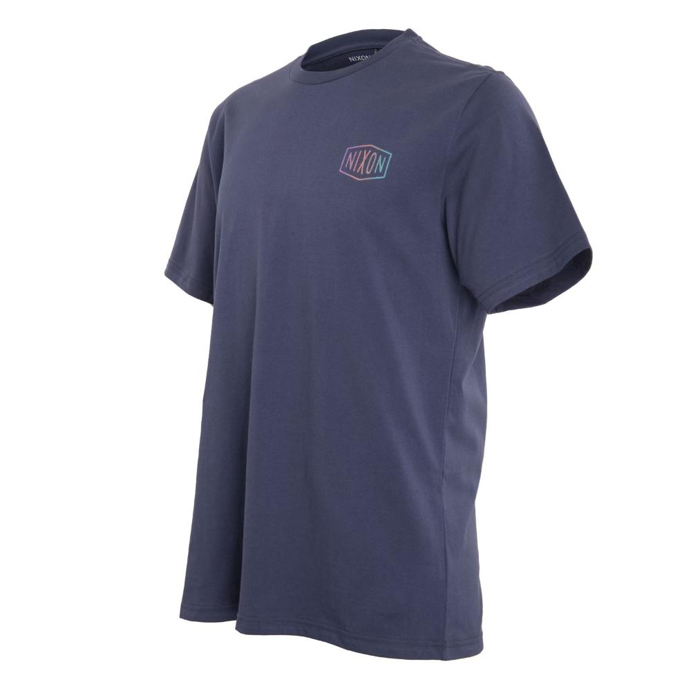 Polera Men Logo Back Blue