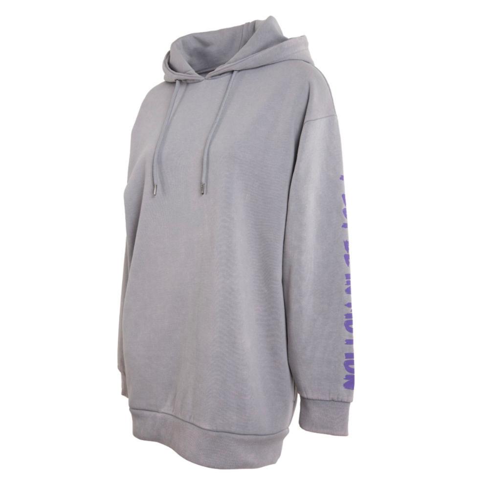 Poleron Women Hoodie K Grey Purple