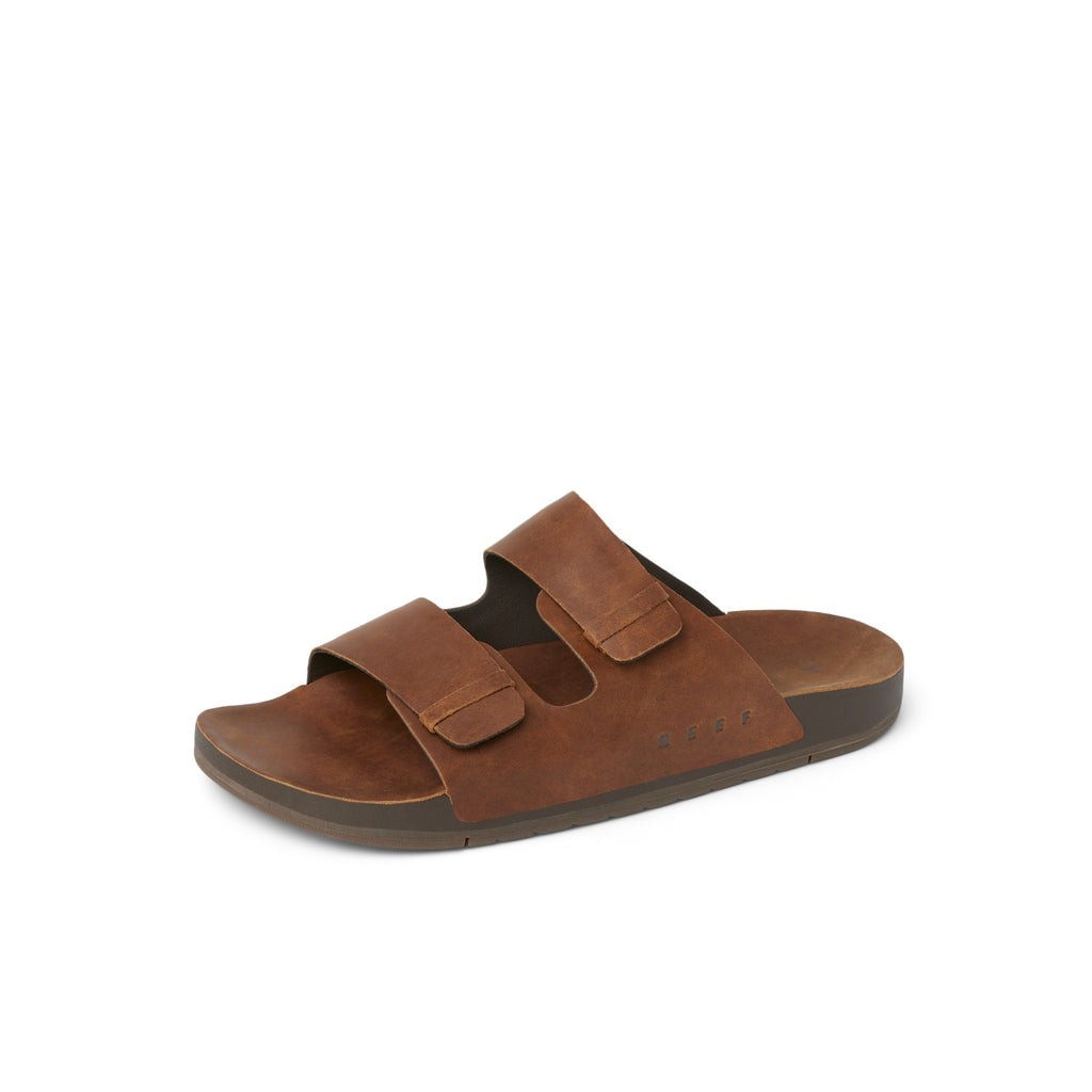 Sandalia Reef Men Ojai Two Bar Dark Brown Leather