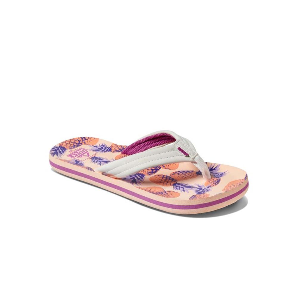 Sandalia Kids Ahi Coral Pineapples