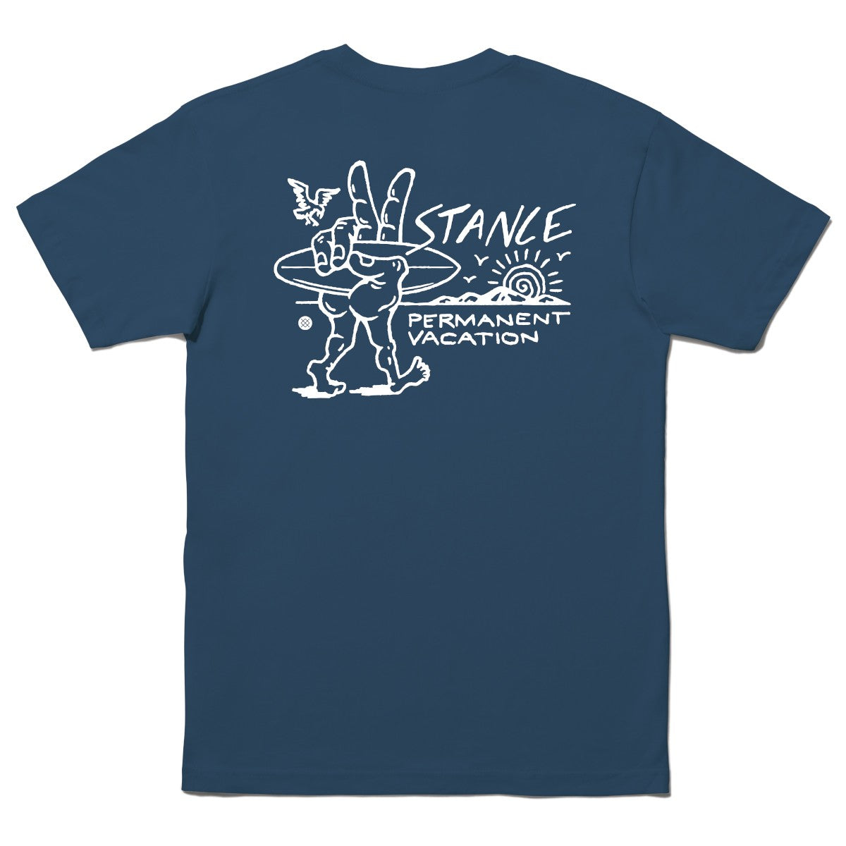 Polera Stance Permanent Vacation Seablue