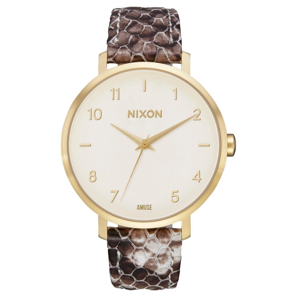 Reloj Arrow Leather Gold Taupe Amuse