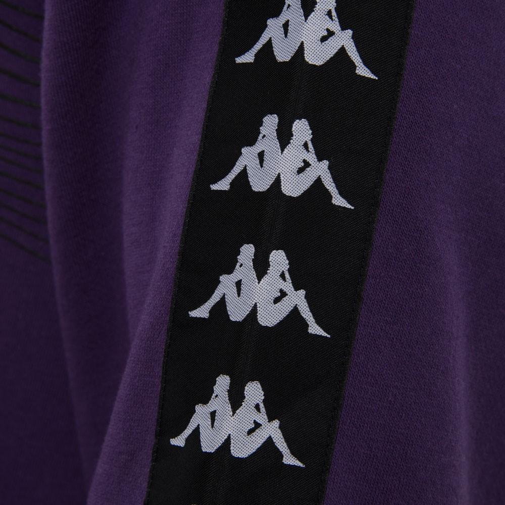Poleron Men Full Zipper Purple Lines Black