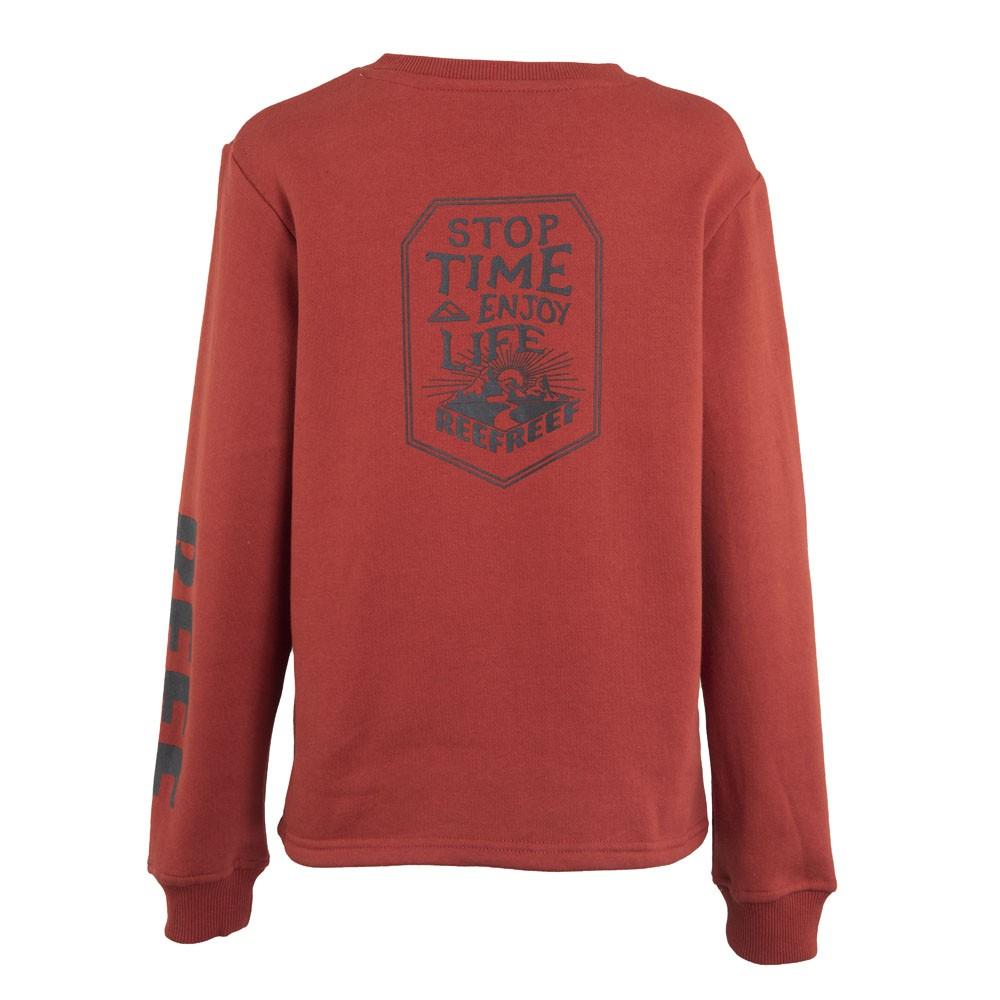 Poleron Kids Crew "Stop Time Enjoy Life" Burgundy Black