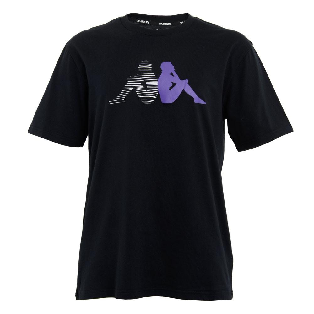 Polera Men Black Omini Solid Line