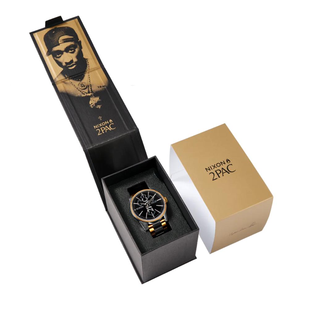 Reloj 2PAC Sentry Stainless Steel Gold Silver Black