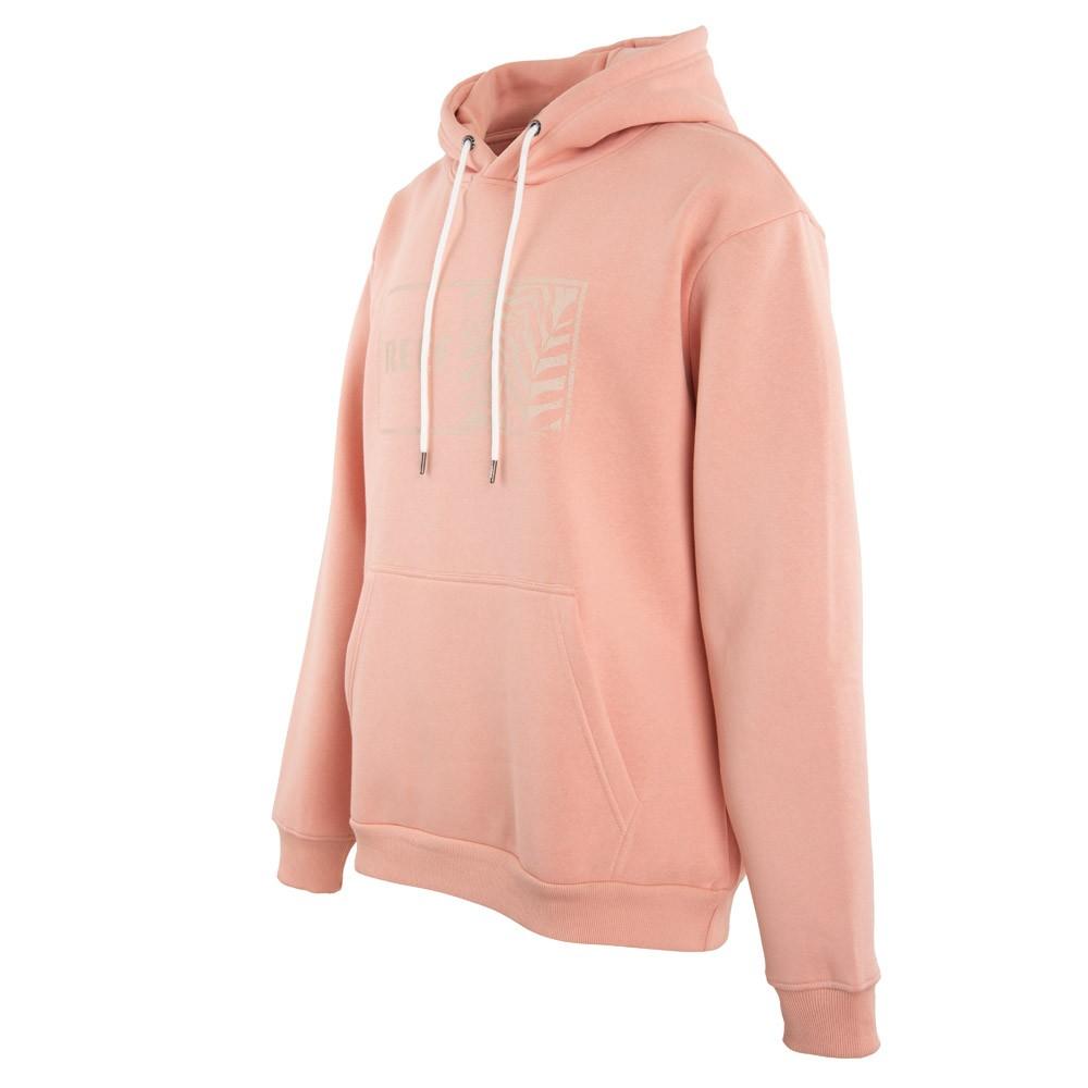 Poleron Men Hoodie Orange White