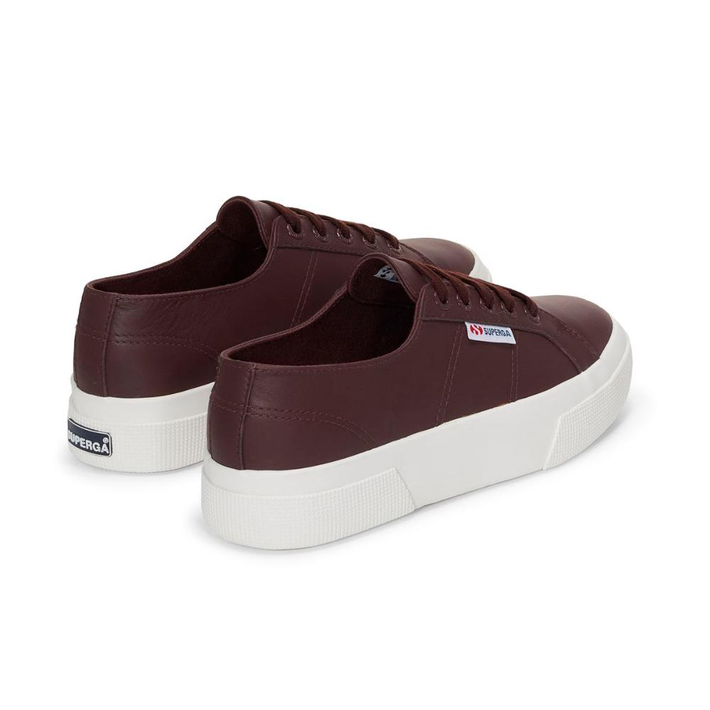 Zapatilla 2740 Platform Nappa Brown Dark F Avorio