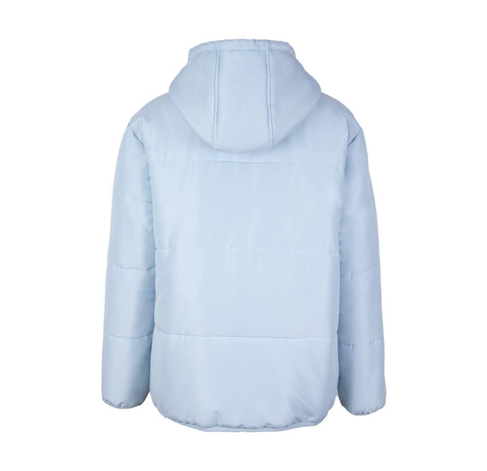 Parka Women Full Zip Light Blue