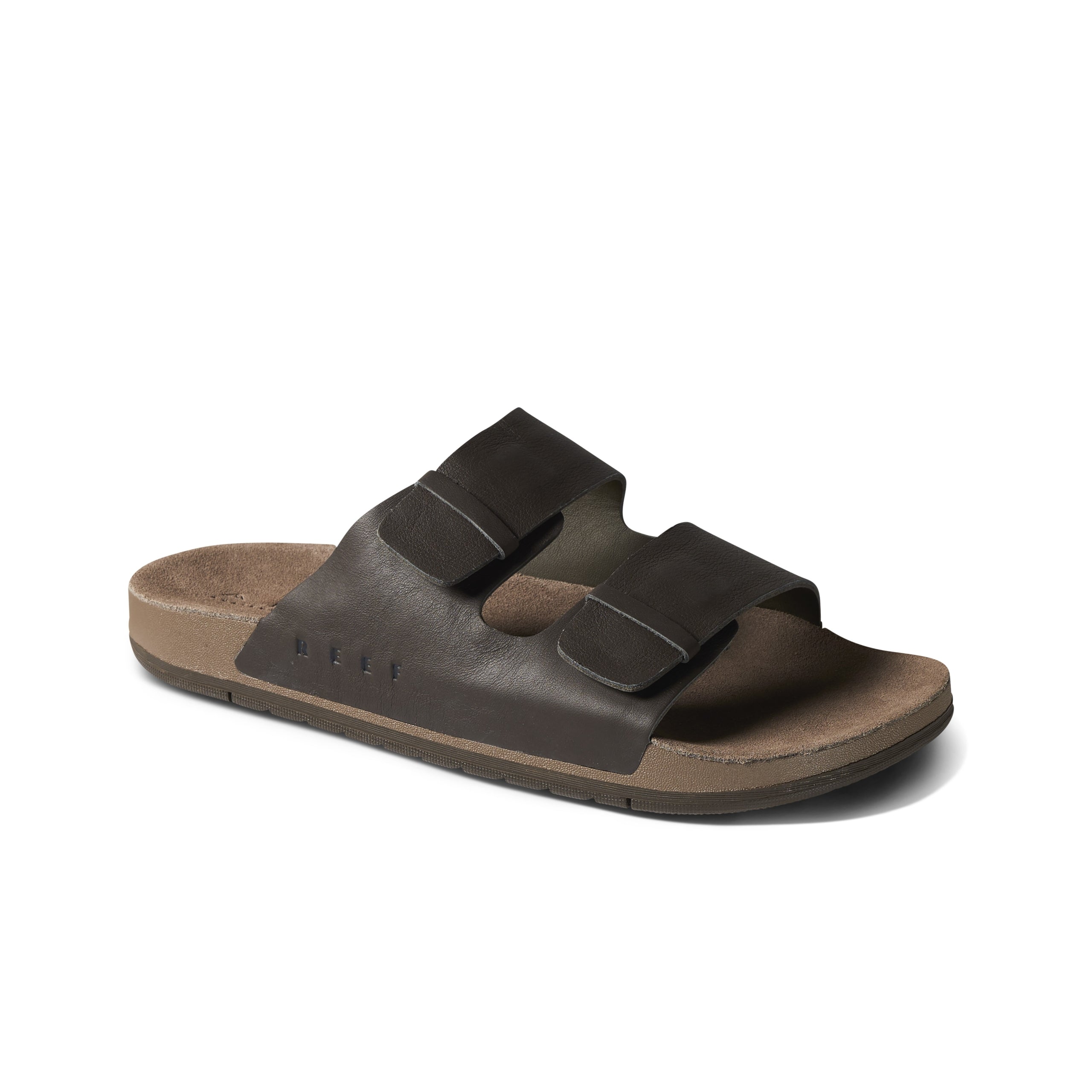 Sandalia Reef Men Ojai Two Bar Brown Leather