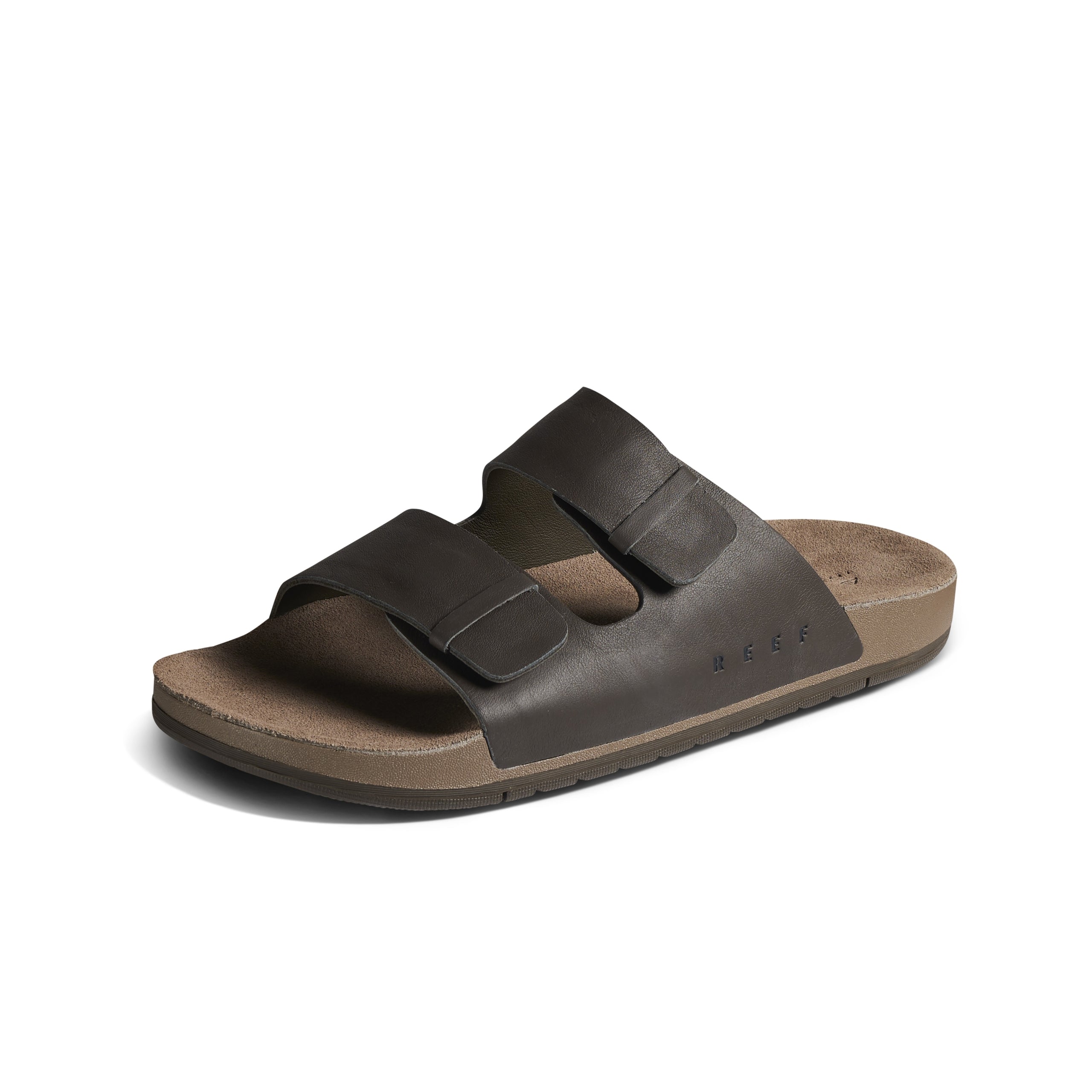 Sandalia Reef Men Ojai Two Bar Brown Leather