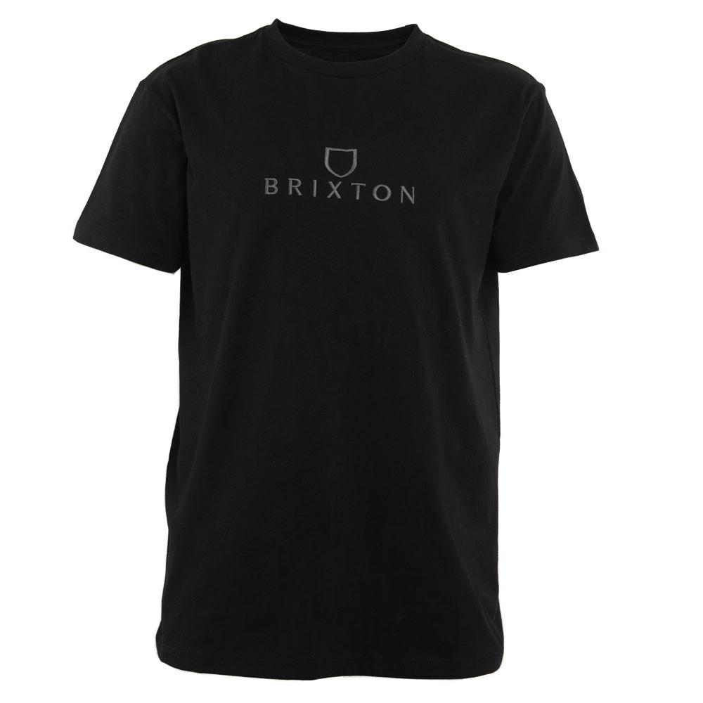 Polera Men Black Logo Bordado Grey
