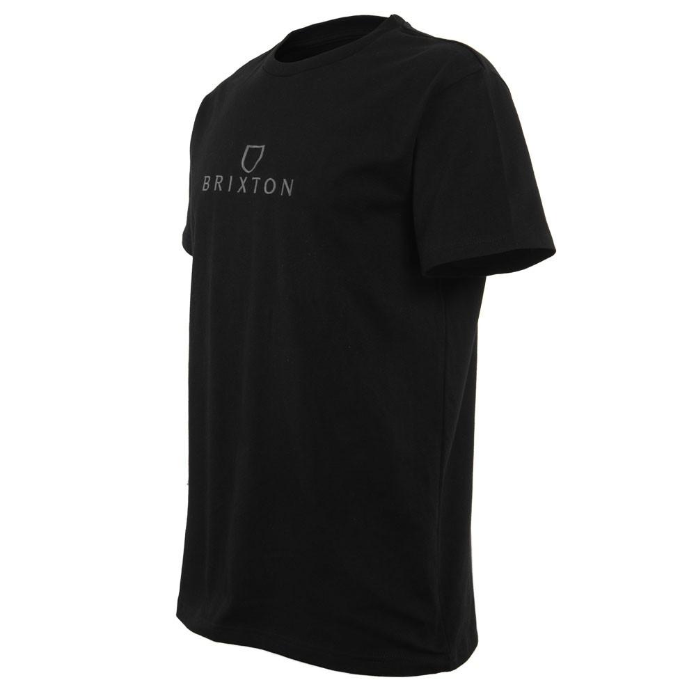 Polera Men Black Logo Bordado Grey