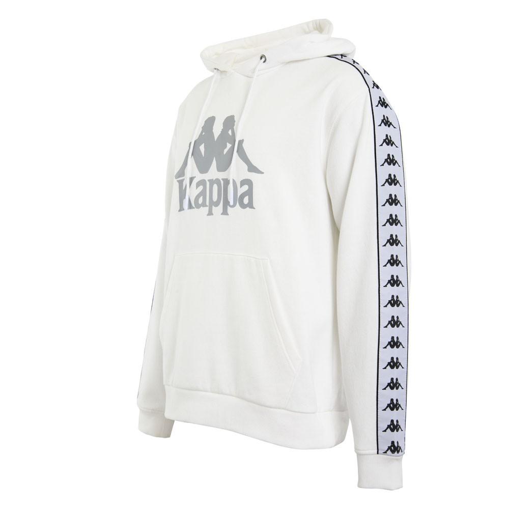 Poleron Men Hoodie White Silver