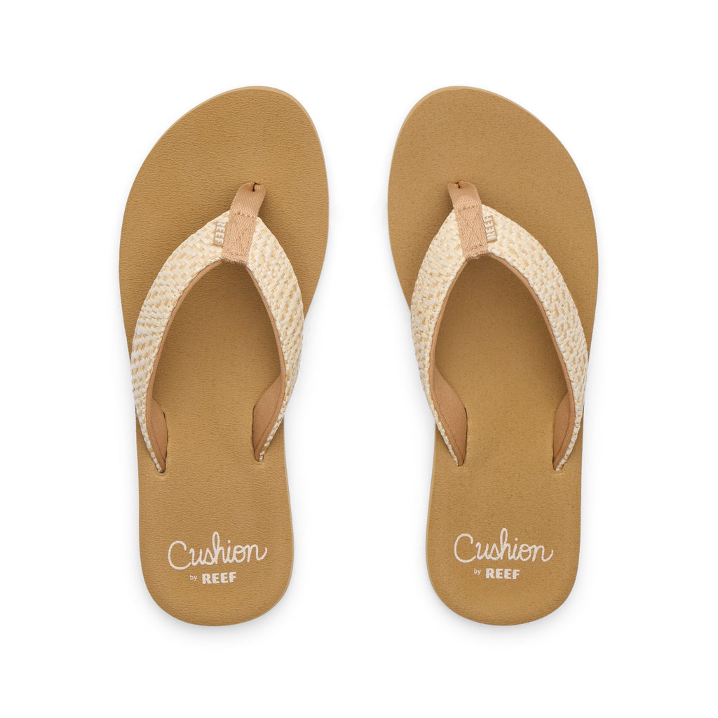 Sandalia Reef Women Baja Ashley Tan Textile