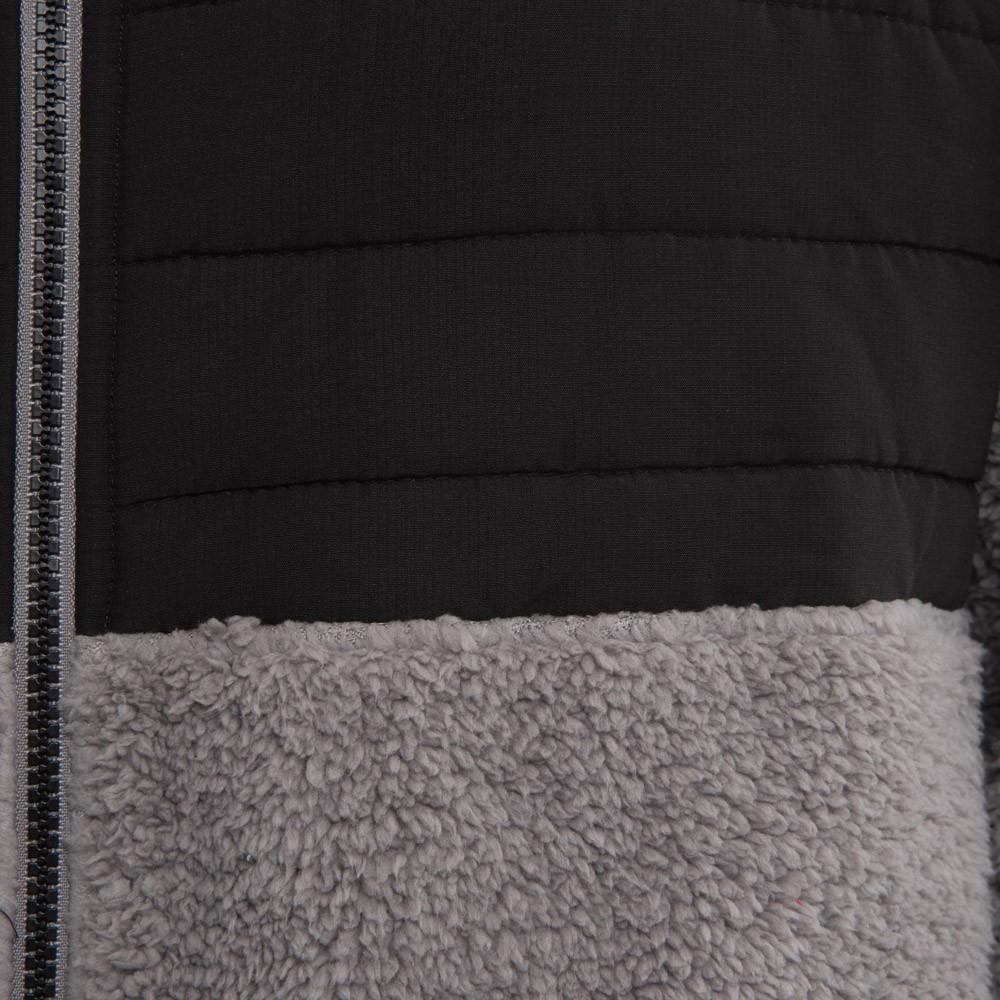 Poleron Sherpa Men Full Zip  Black Grey