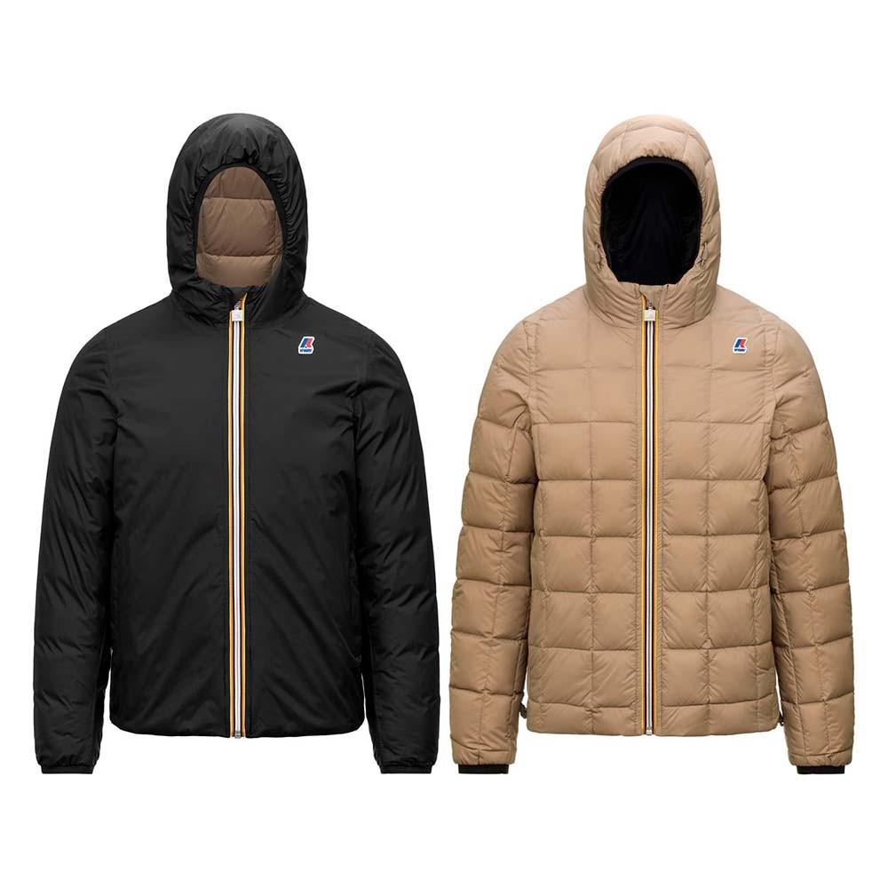 Chaqueta Men Reversible Jacques Thermo Black Pure Beige Taupe
