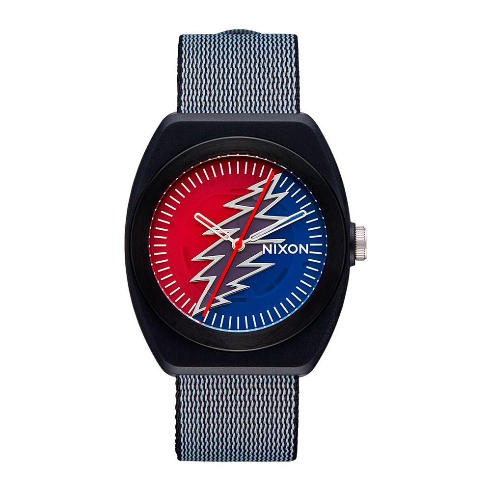 Reloj Grateful Dead Light Wave All Black Blue Red Nixon