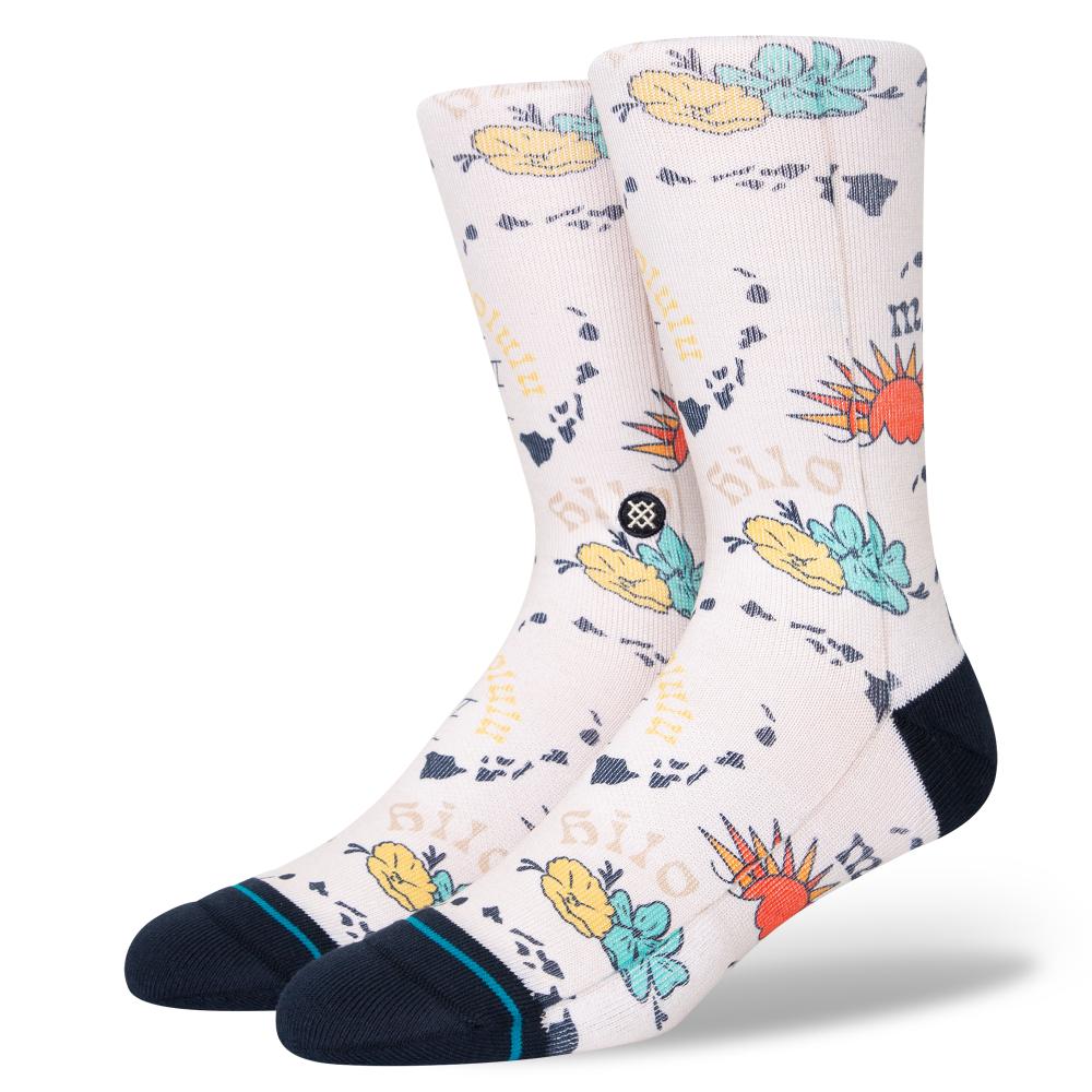 Stance Sock Unisex Island hop crew vintage whi