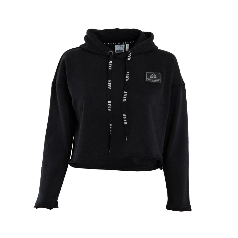 Poleron Crop Niña Dark Grey Print Back