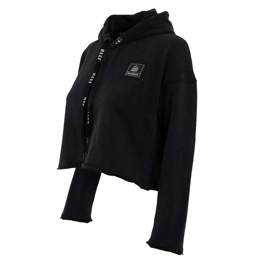 Poleron Crop Niña Dark Grey Print Back
