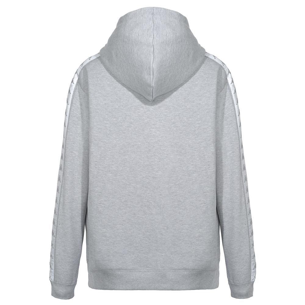 Poleron Kappa Men Hoodie Iconic Grey White