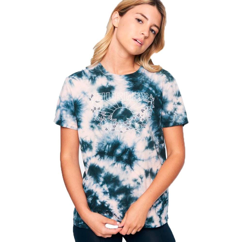 Polera Melody Tie Dye Re Black Coralt Hurley