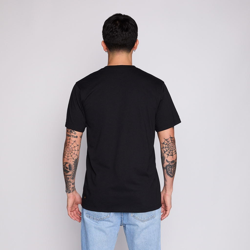 Polera Colo Colo Urbano Hombre Eterno Campeón Negro Escudo Verano