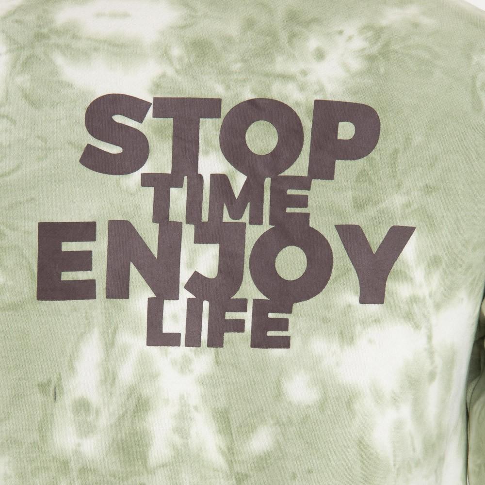 Poleron Men Oversize Stop time Green