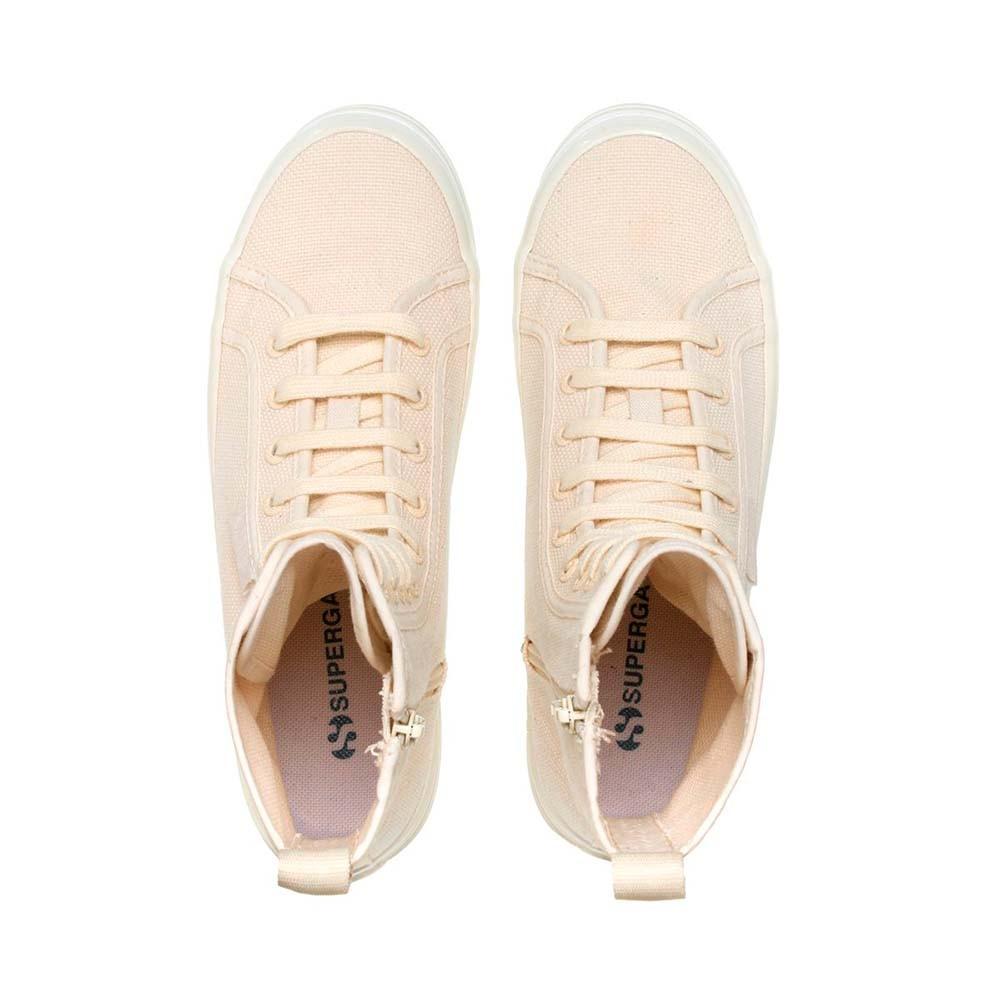 Zapatilla 2641 Alpina High Shiny Beige Raw
