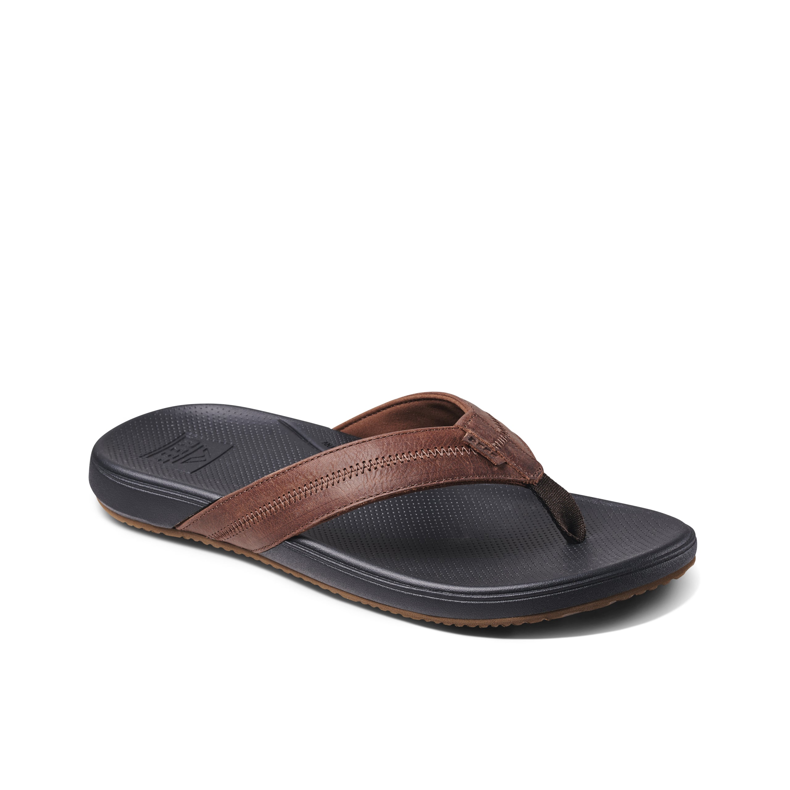 Sandalia Reef Men Cushion Phantom  2.0 Leather Brown Black