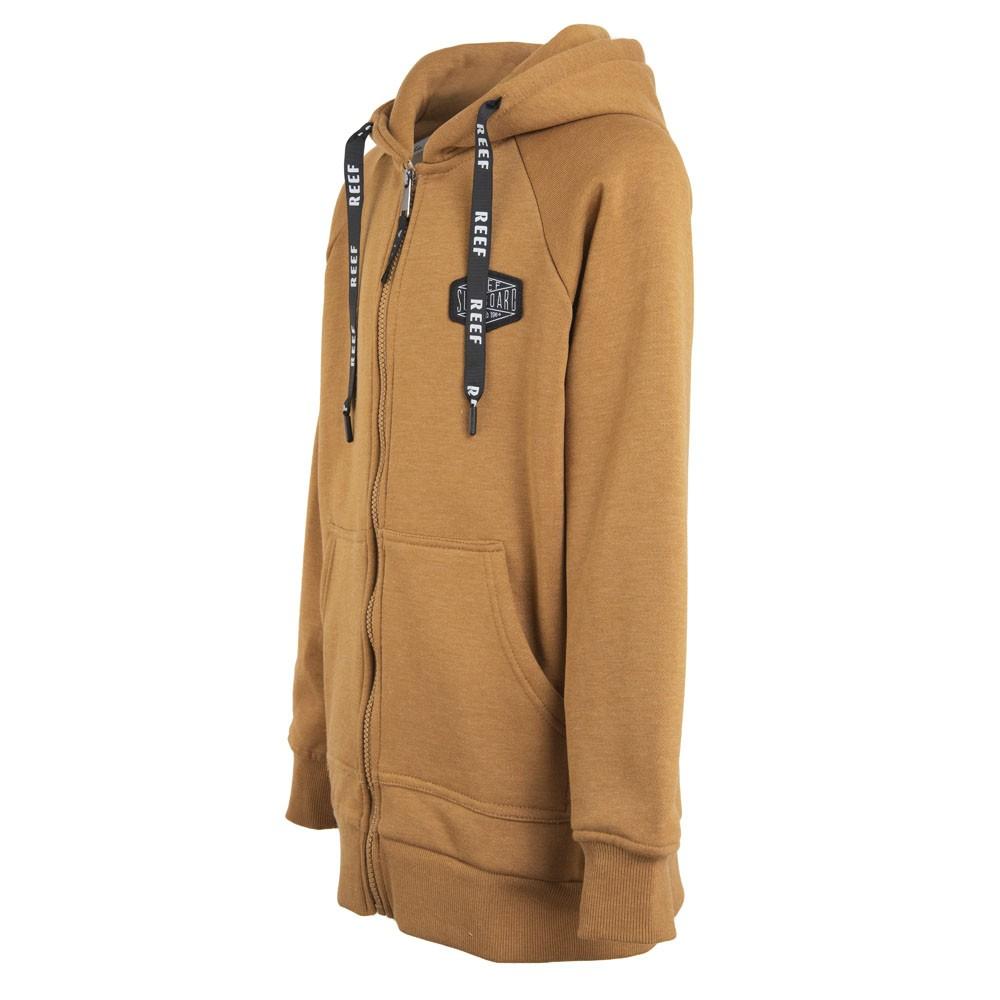 Poleron Kids Full Zipper Brown Mustard