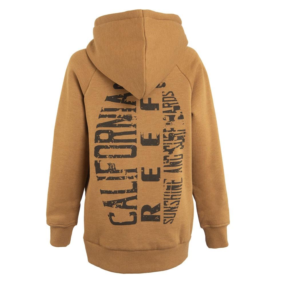Poleron Kids Full Zipper Brown Mustard