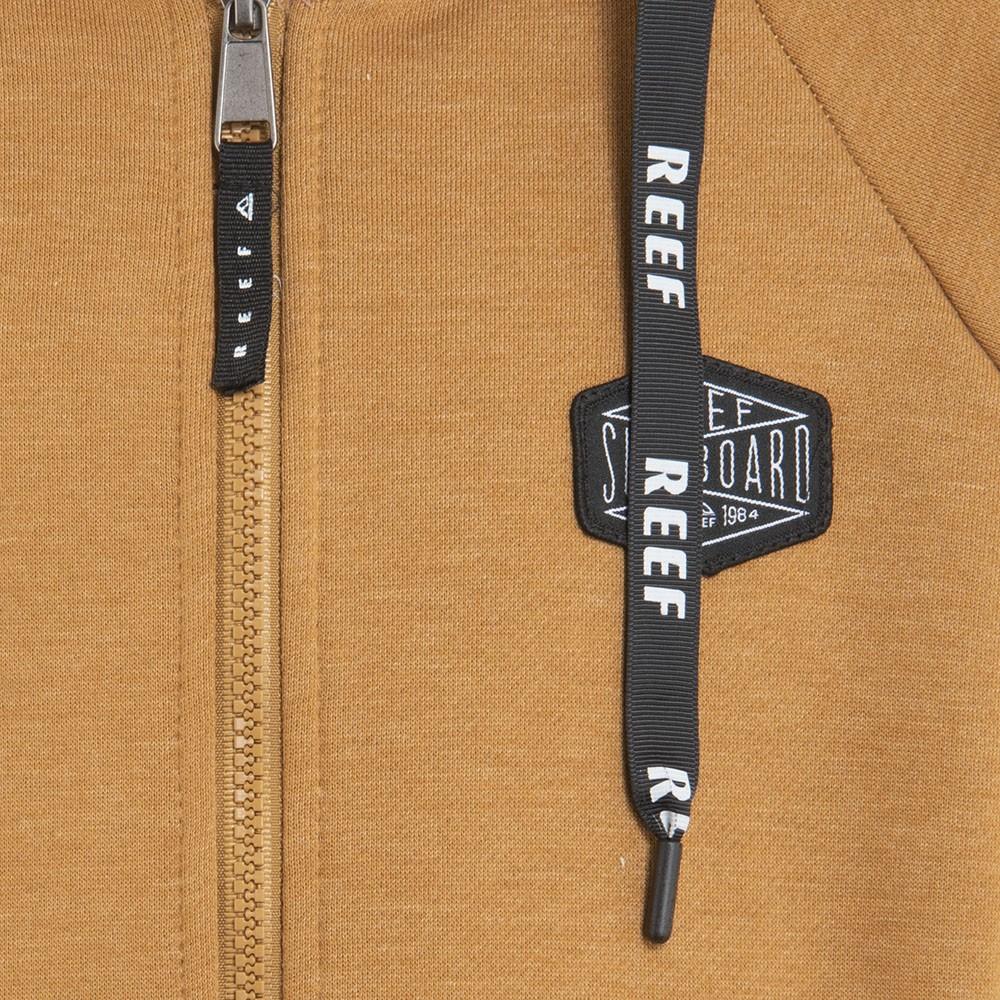 Poleron Kids Full Zipper Brown Mustard