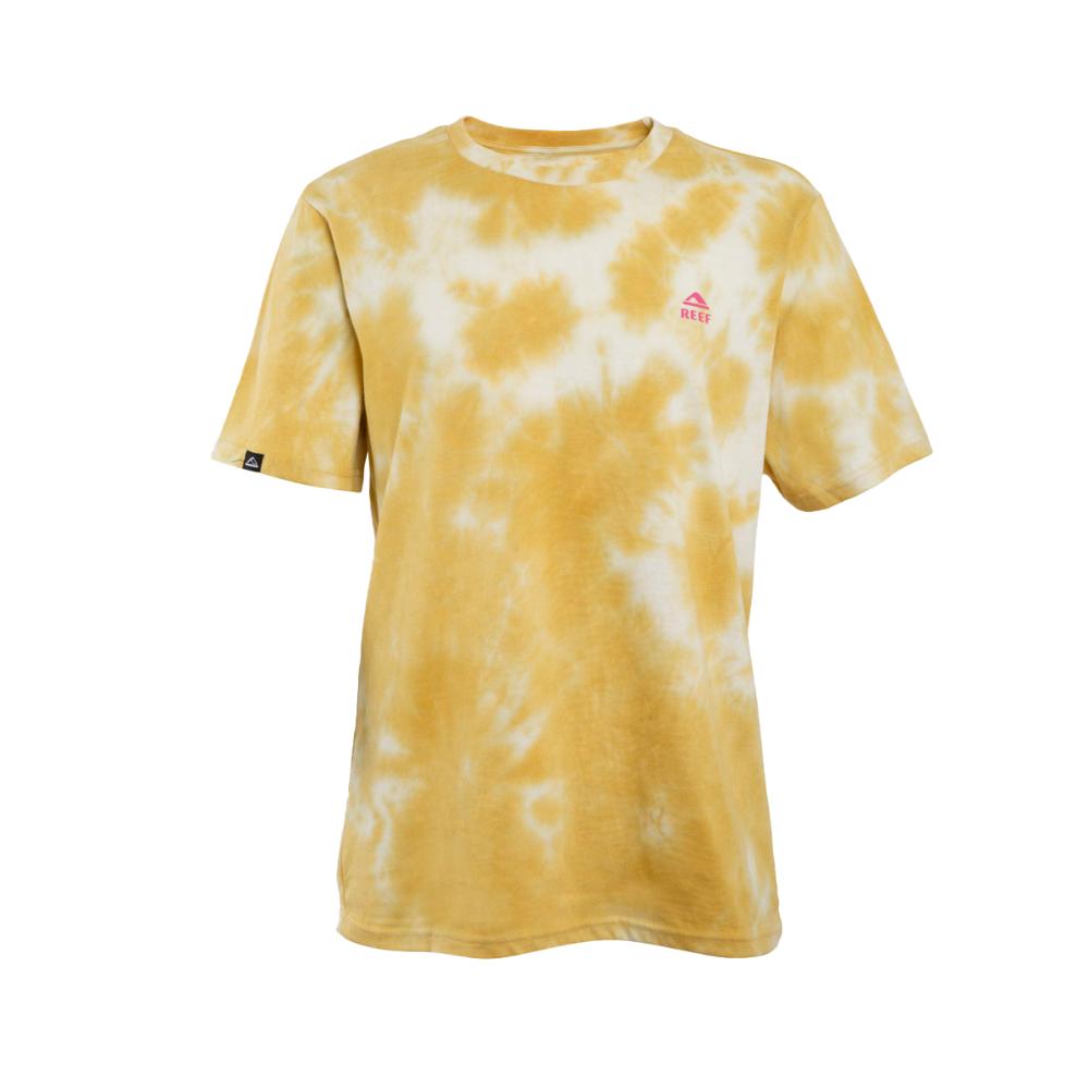 Polera Manga Corta Tie Dye Yellow Beige Pink