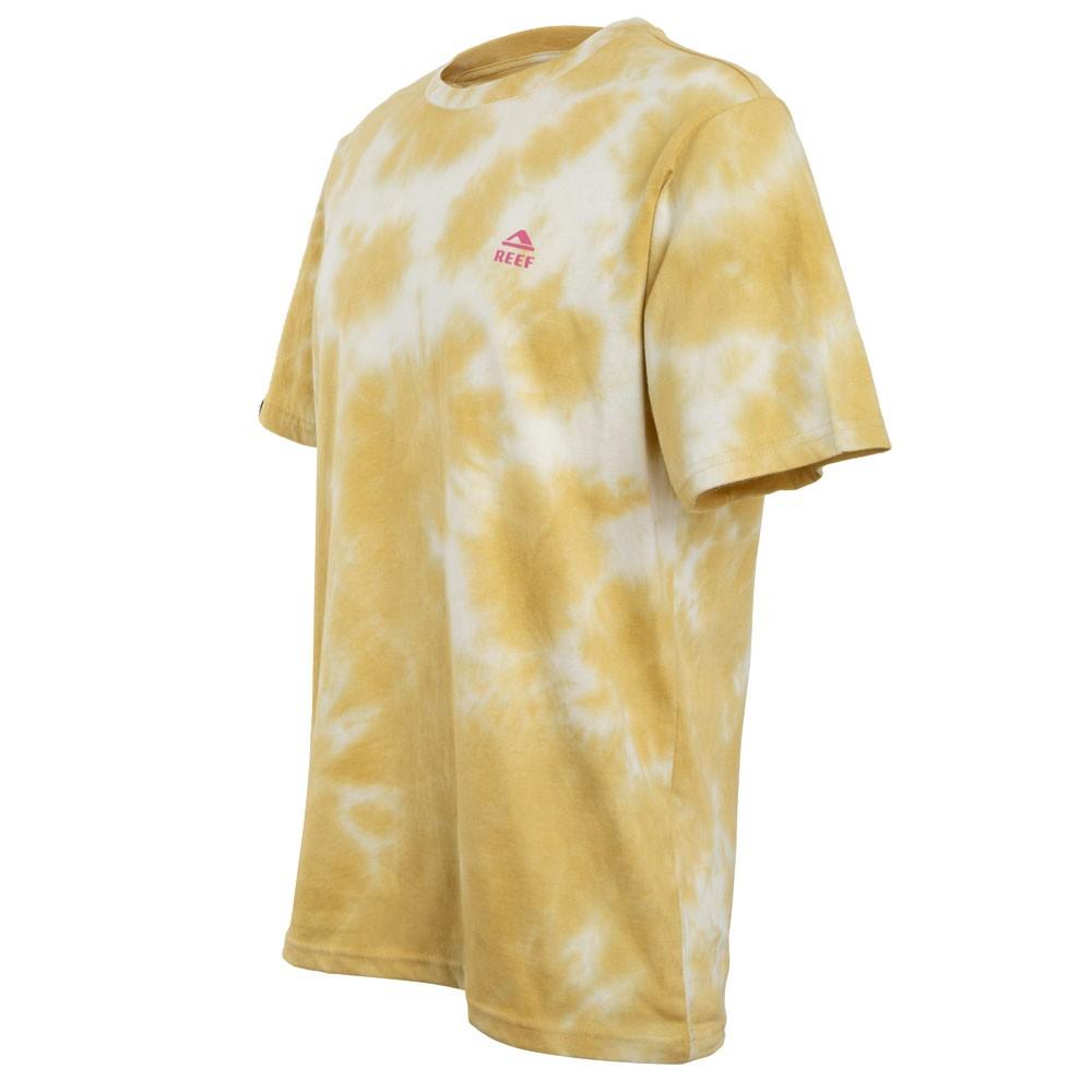 Polera Manga Corta Tie Dye Yellow Beige Pink