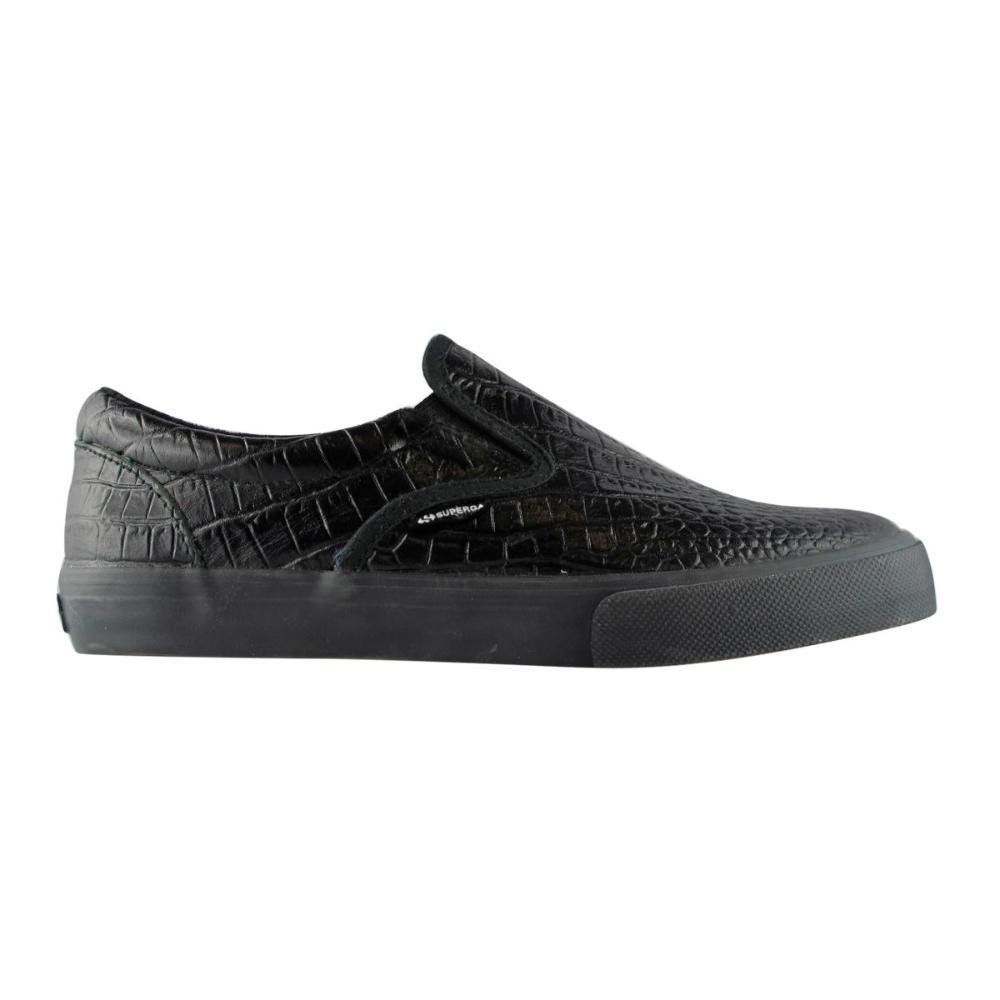 Zapatilla 2311 SlipOn Black Crocodrile