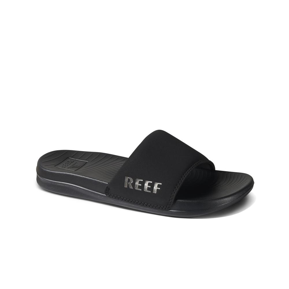 Sandalia Reef  Mujer  One Slide black silver